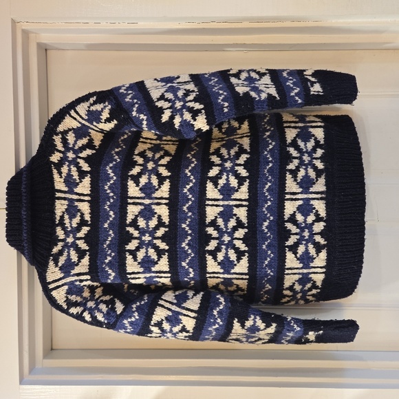 VTG Octavalo Native American Wool Full Zip Cardigan Sweater Jacket Size Small - Picture 9 of 10